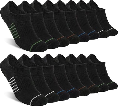eallco 8 Pairs No Show Socks Men Cotton Low Cut Non Slip Short Thin Invisible Casual Socks in Saudi Arabia