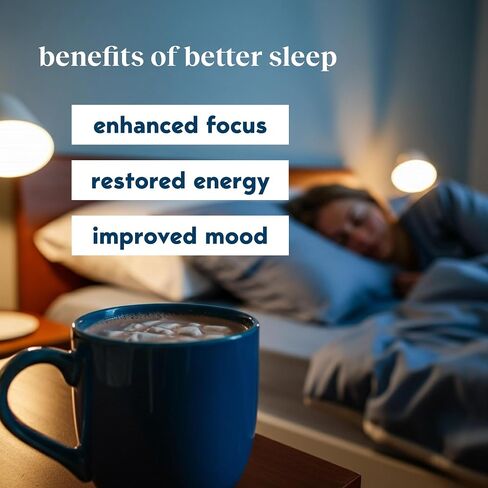 Moment Sleep Powder (Shark Tank) | Hot Chocolate | Melatonin Alternative | 0 Sugar | Low Calorie | Mushroom Drink | Adaptogens, Reishi, GABA, Magnesium, Chamomile | Keto | Dairy Free | 15 Servings in Saudi Arabia