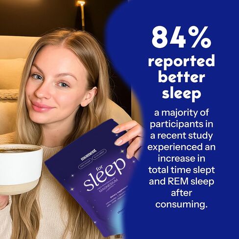 Moment Sleep Powder (Shark Tank) | Hot Chocolate | Melatonin Alternative | 0 Sugar | Low Calorie | Mushroom Drink | Adaptogens, Reishi, GABA, Magnesium, Chamomile | Keto | Dairy Free | 15 Servings in Saudi Arabia