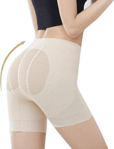 Butt Lifter Shorts for Women, Seamless Shapewear Body Shaper, No Roll Waist, Smoothing Under Dresses, No Show Lines in Saudi Arabia