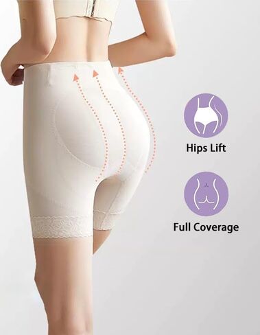 Butt Lifter Shorts for Women, Seamless Shapewear Body Shaper, No Roll Waist, Smoothing Under Dresses, No Show Lines in Saudi Arabia