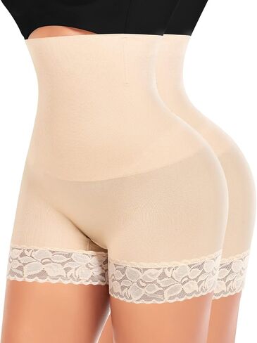 Werena Tummy Control Shapewear Shorts for Women Seamless High Waist Body Shaper Panties Shaping Underwear Under Dress in Kuwait
