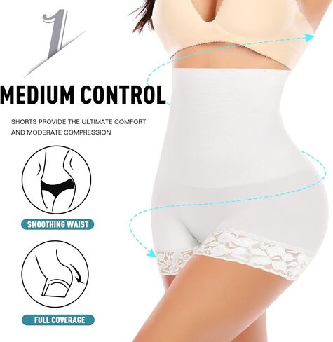 Werena Tummy Control Shapewear Shorts for Women Seamless High Waist Body Shaper Panties Shaping Underwear Under Dress in Kuwait