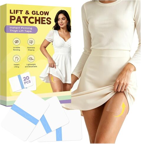 Instant Firming Lift Tape for Legs, Thigh & Buttock - 20 Pcs, Pain-Free & Invisible Body Shaping Tapes, No Adhesive Residue, Disposable & Waterproof Skin Lift for Instant Facelift Effect-R2 in Saudi Arabia