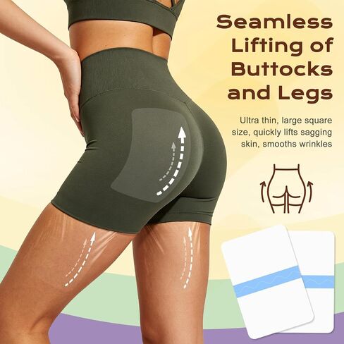 Instant Firming Lift Tape for Legs, Thigh & Buttock - 20 Pcs, Pain-Free & Invisible Body Shaping Tapes, No Adhesive Residue, Disposable & Waterproof Skin Lift for Instant Facelift Effect-R2 in Saudi Arabia