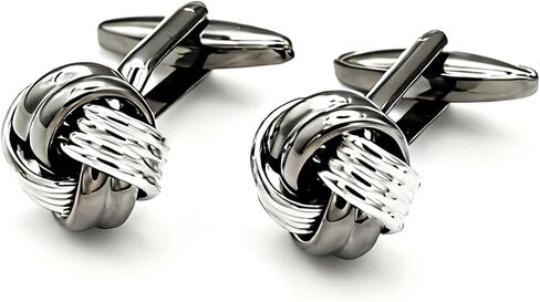 Mens Cufflinks -Plating Silver Floral Modern Cuff Links for Wedding & Formal Business 3 pack Cufflinks for Men Set in Saudi Arabia