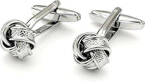 Mens Cufflinks -Plating Silver Floral Modern Cuff Links for Wedding & Formal Business 3 pack Cufflinks for Men Set in Saudi Arabia