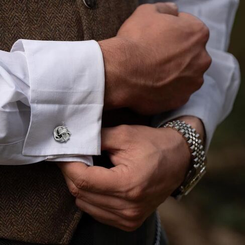 Mens Cufflinks -Plating Silver Floral Modern Cuff Links for Wedding & Formal Business 3 pack Cufflinks for Men Set in Saudi Arabia