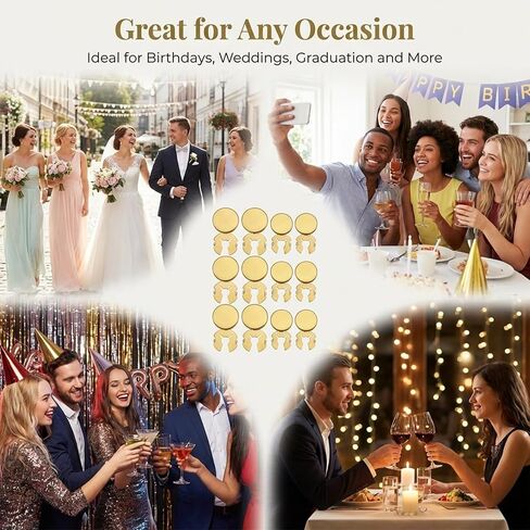 12 PCS Button Covers for Women Blouses, 2 Sizes Brass Round Cuff Button Cover Gold Buttons Covers Blank Cuff Links for Men's and Women's Business or Formal Shirts in Kuwait