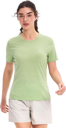 Pioneer Camp Women's Merino Wool Shirt Breathable Quick Dry Short Sleeve Workout Top Lightweight Travel Hiking Running in Kuwait