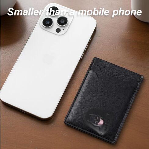 2 Pack Multi Slot Wallets,Wallet for Men ID Eyes,ID Wallet, Black Horizontal Design, PVC Material in Saudi Arabia