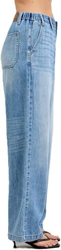 Judy Blue Womens Jeans - High Waisted Featherweight Baggy Elasticated Waistband in Kuwait