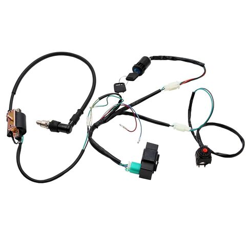 Complete Kick Starter Engine Wiring Harness Loom for 50cc 110cc 125cc 140cc 150cc Pit Dirt Trail Pro Bike in Kuwait