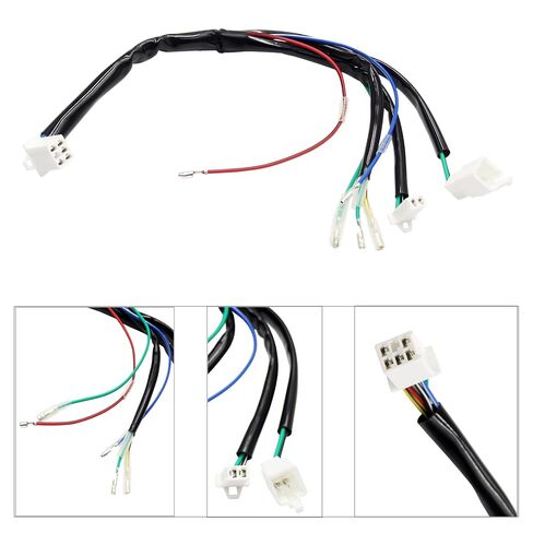 Complete Kick Starter Engine Wiring Harness Loom for 50cc 110cc 125cc 140cc 150cc Pit Dirt Trail Pro Bike in Kuwait