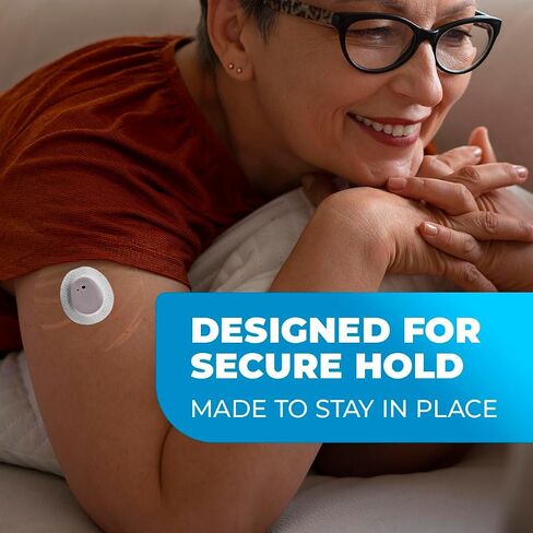 Universal CGM Sensor Patches – 50 Overpatches for Insulin Pumps – Waterproof & Hypoallergenic, 14 Day Hold, Fits Med 630G 670G 770G 780G, Freestyle Libre 3 & Dexcom G7 in Saudi Arabia