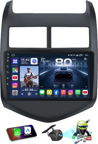 Car Stereo Radio for Chevy Aveo Sonic 2012-2016 : 9 Inches 1280 * 800p Touchscreen Wireless Carplay/Android Auto 5G WiFi GPS Navigation Bluetooth SWC DSP FM/RDS Radio in Saudi Arabia