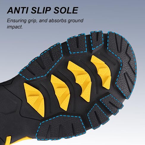 Men's Leather Slip On Waterproof Work Walking Outdoor Hiking Loafers Comfortable Casual Shoes in Saudi Arabia