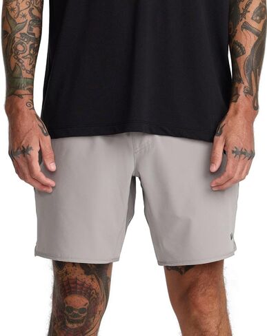 RVCA Yogger Stretch 17" Athletic Shorts - Brown Stone in Kuwait