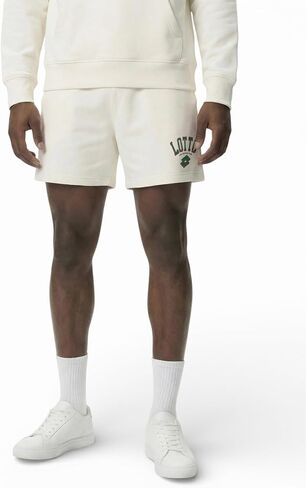 Lotto Men's Legends Live Here Men's SweatShorts - 100% Organic Cotton, Tailored Athletic Fit, Adjustable Waist, Durable in Saudi Arabia