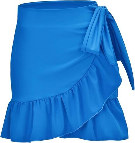 Amoy Women Sarong Beach Wrap UPF 50+ High Waisted Tankini Swim Skirts for Swimwear in Saudi Arabia