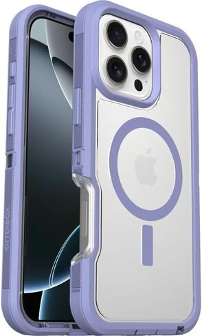 OtterBox iPhone 16 Pro Max (Only) - Defender Series XT Case for MagSafe - Denver Dusk Purple - Screenless - Lanyard Attachment - Microbial Defense Protection - Retail Packaging in Kuwait