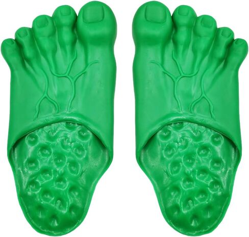 VIGUEUR Funny Feet Slippers - Big Foot Slippers for Men, Women, Green in Saudi Arabia