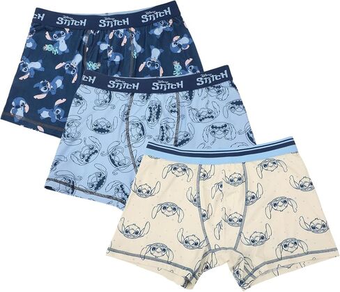 Disney Stitch Character Prints Men's 3-Pack Boxer Briefs in Kuwait