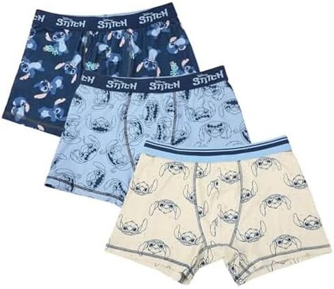 Disney Stitch Character Prints Men's 3-Pack Boxer Briefs in Kuwait