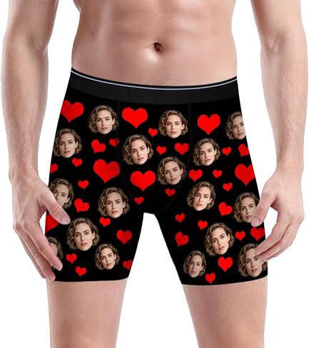 Custom Boxer Briefs for Men - Personalized Face Boxers, Fun Gift for Boyfriend, Husband, or Special Occasions in Kuwait