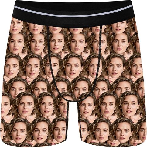 Custom Boxer Briefs for Men - Personalized Face Boxers, Fun Gift for Boyfriend, Husband, or Special Occasions in Saudi Arabia
