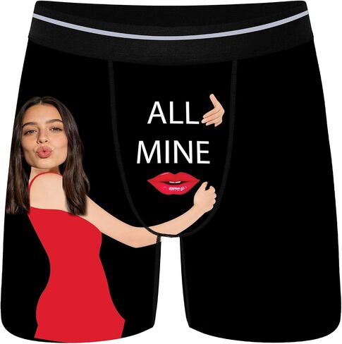 Custom Boxer Briefs for Men - Personalized Face Boxers, Fun Gift for Boyfriend, Husband, or Special Occasions in Kuwait