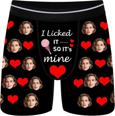 Custom Boxer Briefs for Men - Personalized Face Boxers, Fun Gift for Boyfriend, Husband, or Special Occasions in Kuwait