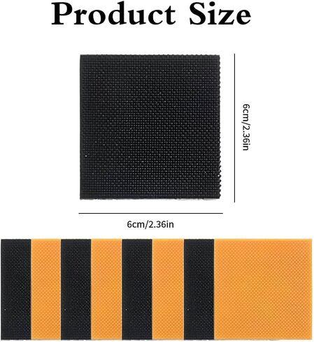 8 Pcs High Heel Repair Patches, Non-Slip Shoe Heel Pads for Quiet Walking, Self-Adhesive Square Heel Bottom Replacement for Women’s Shoes, 4 Black and 4 Apricot Pieces in Kuwait