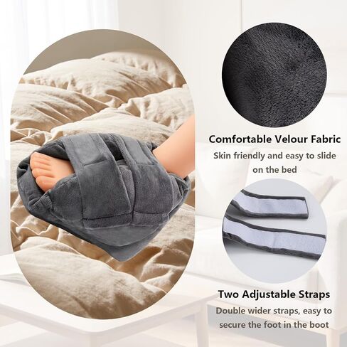 Heel Protectors for Pressure Sores Adjustable Heel Protector Foot Cushion Pillow to Relieve Pressure from Sores and Ulcers Foot Support Boot Surgery Recovery Supplies for Bedridden Heel Pain Relief in Kuwait