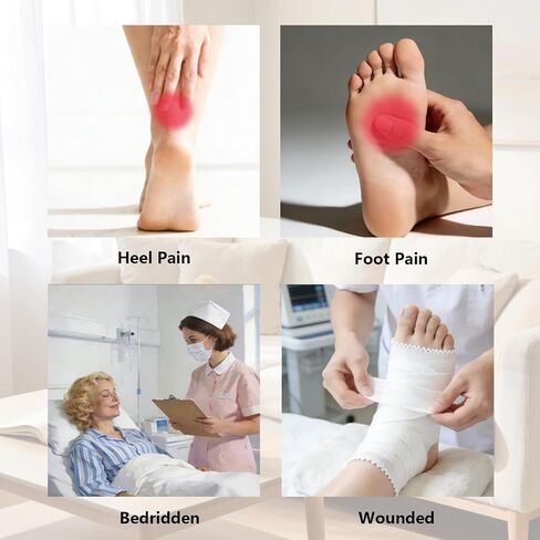 Heel Protectors for Pressure Sores Adjustable Heel Protector Foot Cushion Pillow to Relieve Pressure from Sores and Ulcers Foot Support Boot Surgery Recovery Supplies for Bedridden Heel Pain Relief in Kuwait