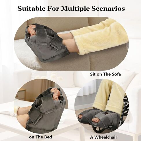 Heel Protectors for Pressure Sores Adjustable Heel Protector Foot Cushion Pillow to Relieve Pressure from Sores and Ulcers Foot Support Boot Surgery Recovery Supplies for Bedridden Heel Pain Relief in Kuwait