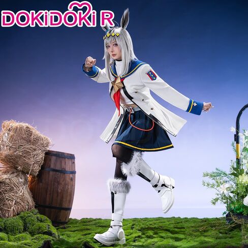 KIRA KIRA Anime Game Cosplay Costume Doki-R Cute White Uniform Dress Outfits Halloween Costume Plus Size in Saudi Arabia