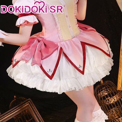 KIRA KIRA Kanamee Madokaa Cosplay Costume Doki-SR Anime Madokaa Cosplay Cute Pink Lolita Dress in Saudi Arabia