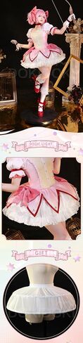 KIRA KIRA Kanamee Madokaa Cosplay Costume Doki-SR Anime Madokaa Cosplay Cute Pink Lolita Dress in Saudi Arabia