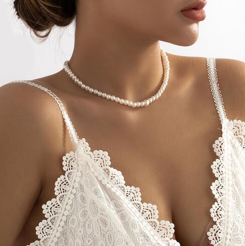 White Elegant Boho Pearl Back Chain Necklace Vintage Pearl Backdrop Long Sexy Tassel Pendant Body Chain Backless Dress Accessories for Women Wedding Brides and Prom Off-shoulder Dressing in Saudi Arabia