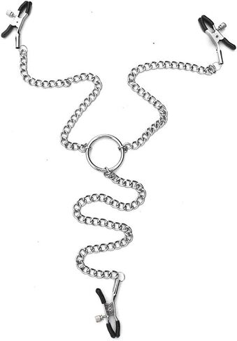 Body Chain with Metal Clamps Adjustable Pressure Body Chains Necklace Non Piercing Body Jewelry for Women in Kuwait