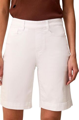 Tribal Womens Aubrey Pull-on Denim Bermuda Shorts in Kuwait