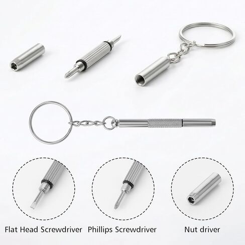 40 PCS Eyeglass Tighteners, Universal Silicone Glasses Frames Rings, Eyeglasses Repair Kit with 2 PCS Screwdrivers, Eye Glasses Frame Grips for Loose Eyeglass Arms in Saudi Arabia