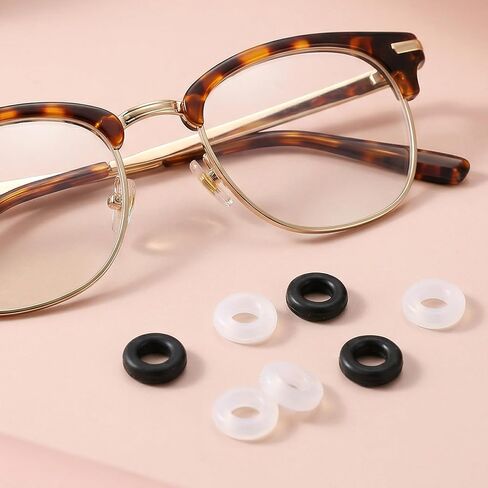 40 PCS Eyeglass Tighteners, Universal Silicone Glasses Frames Rings, Eyeglasses Repair Kit with 2 PCS Screwdrivers, Eye Glasses Frame Grips for Loose Eyeglass Arms in Saudi Arabia