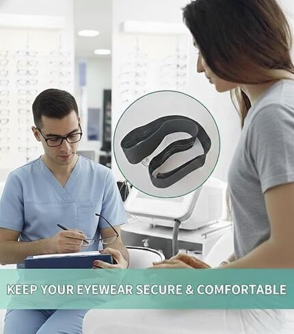 2 Pcs Eyeglass Holder for Rhinoplasty, Comfortable Non-Slip Nose Band for Broken Nose Recovery, Glasses Support Strap in Kuwait