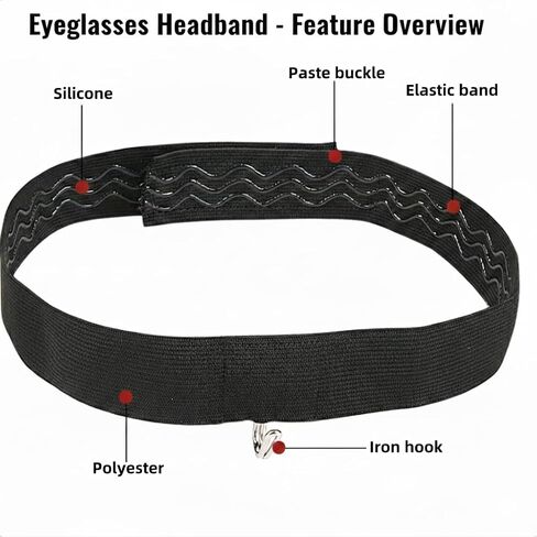 2 Pcs Eyeglass Holder for Rhinoplasty, Comfortable Non-Slip Nose Band for Broken Nose Recovery, Glasses Support Strap in Kuwait