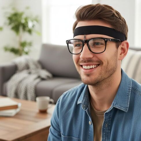 2 Pcs Eyeglass Holder for Rhinoplasty, Comfortable Non-Slip Nose Band for Broken Nose Recovery, Glasses Support Strap in Kuwait