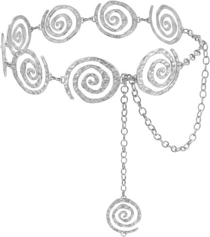SUOSDEY Western Metal Concho Belt for Women Cowgirl Waist Chain Belt for Boho Dresse Jeans Country Concert Outfit in Kuwait