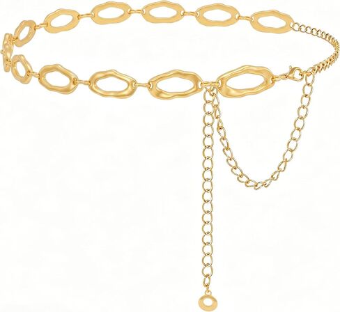 SUOSDEY Western Metal Concho Belt for Women Cowgirl Waist Chain Belt for Boho Dresse Jeans Country Concert Outfit in Kuwait