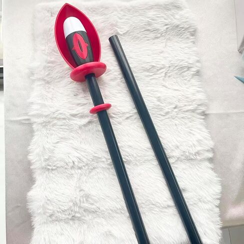 Alastor Prop Glasses Eyeglasses Chain Anime Alastor Cosplay Weapon Cane Costume (A232+9197) in Saudi Arabia
